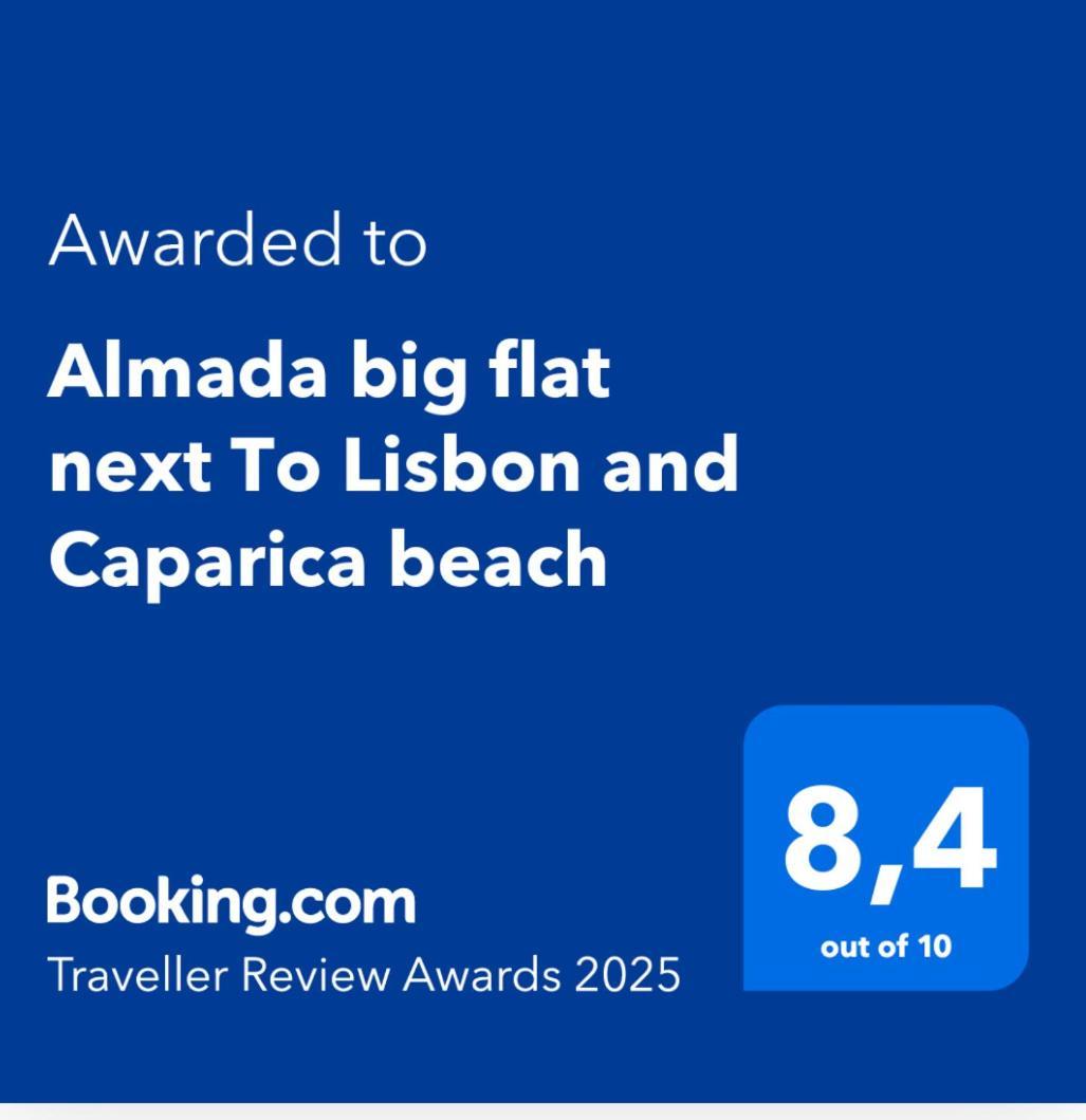 Almada Big Flat Next To Lisbon And Caparica Beach מראה חיצוני תמונה